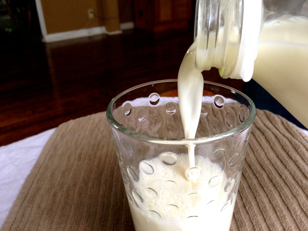 This is completely unprocessed, real milk.